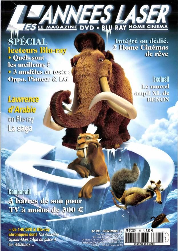 ANNEES LASER | LES magazine side cover Issue 191 November 2012