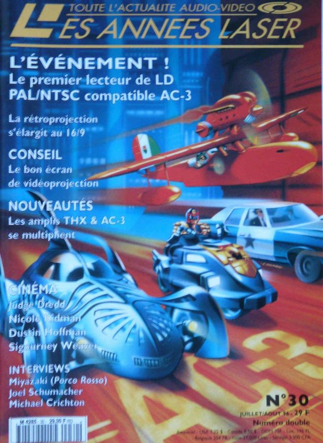 ANNEES LASER | LES magazine side cover Issue 30 July/August 1996