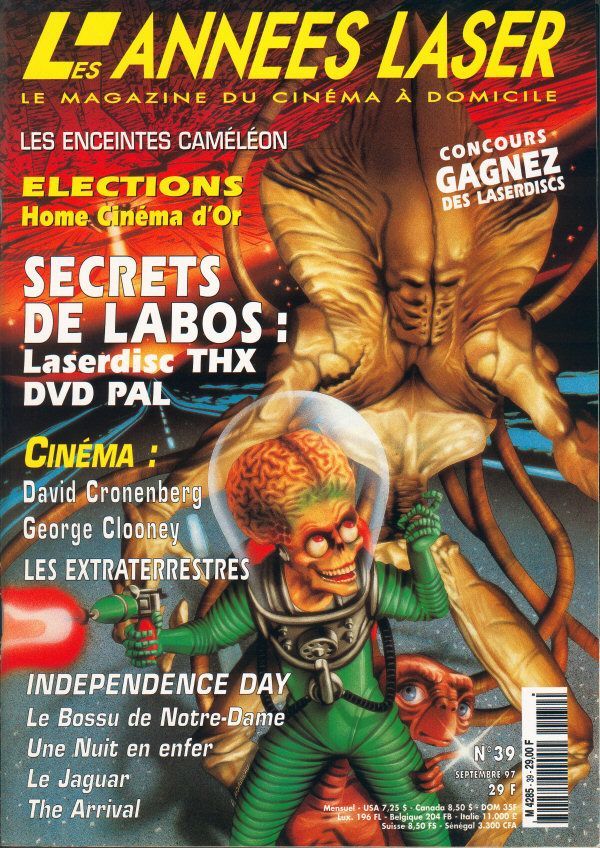 ANNEES LASER | LES magazine side cover Issue 39 September 1997