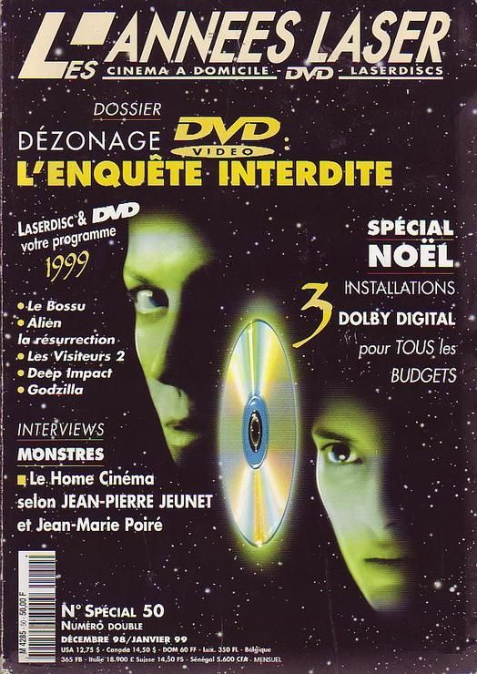 ANNEES LASER | LES magazine side cover Issue 50 Dec./January 1999