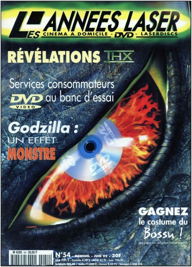 ANNEES LASER | LES magazine side cover Issue 54 June 1999