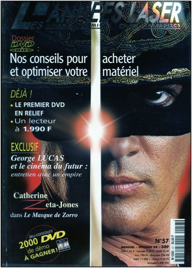 ANNEES LASER | LES magazine side cover Issue 57 October 1999