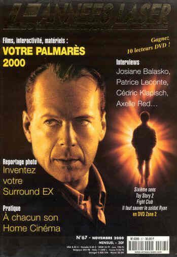 ANNEES LASER | LES magazine side cover Issue 67 November 2000