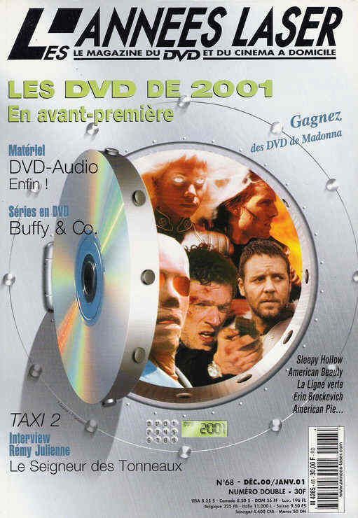 ANNEES LASER | LES magazine side cover Issue 68 December 2000