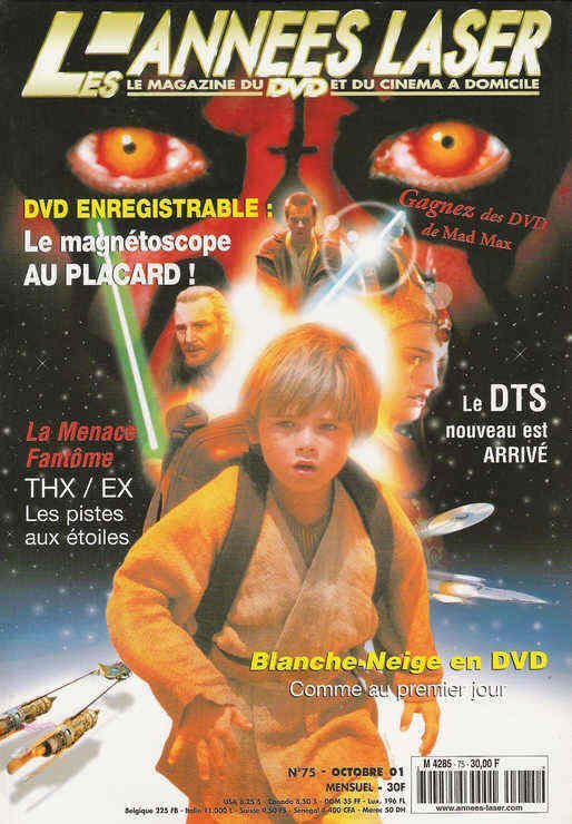 ANNEES LASER | LES magazine side cover Issue 75 October 2001