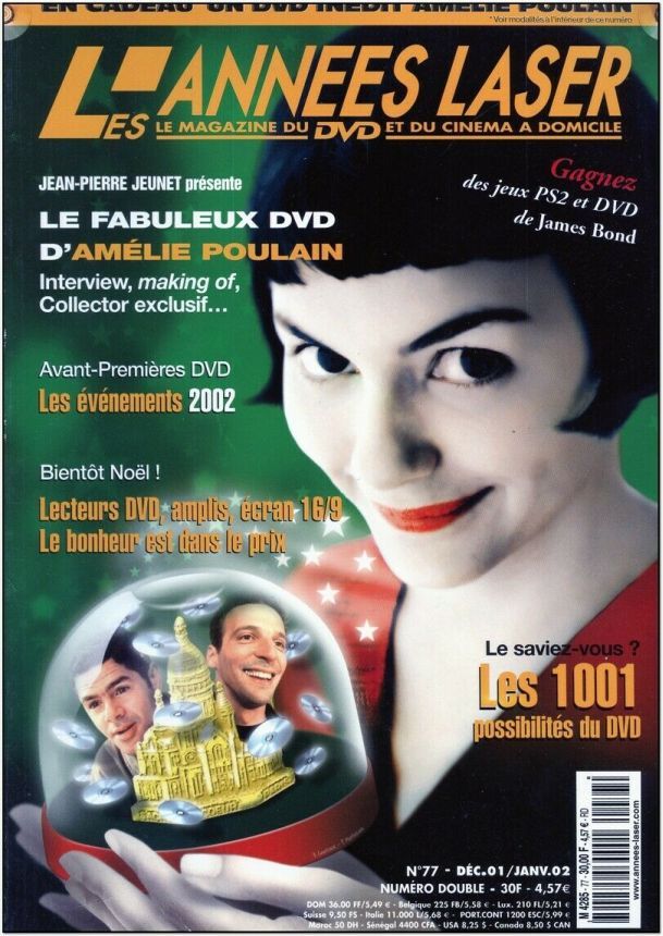 ANNEES LASER | LES magazine side cover Issue 77 December 2001