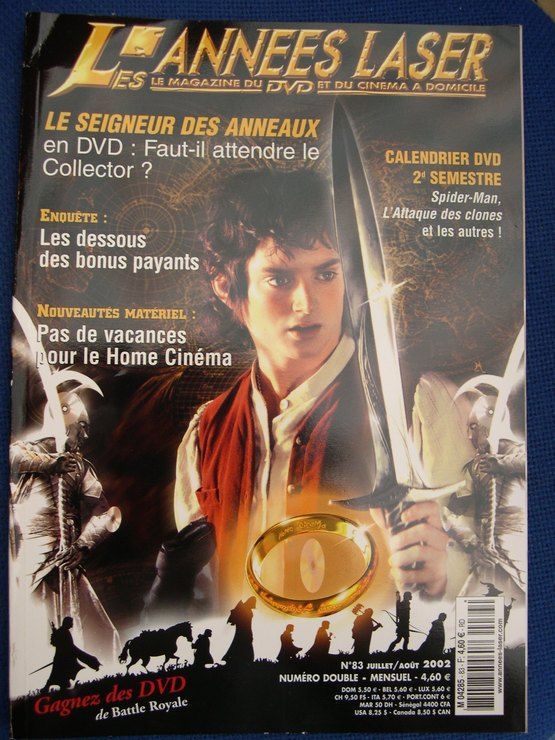 ANNEES LASER | LES magazine side cover Issue 83 July/August 2002