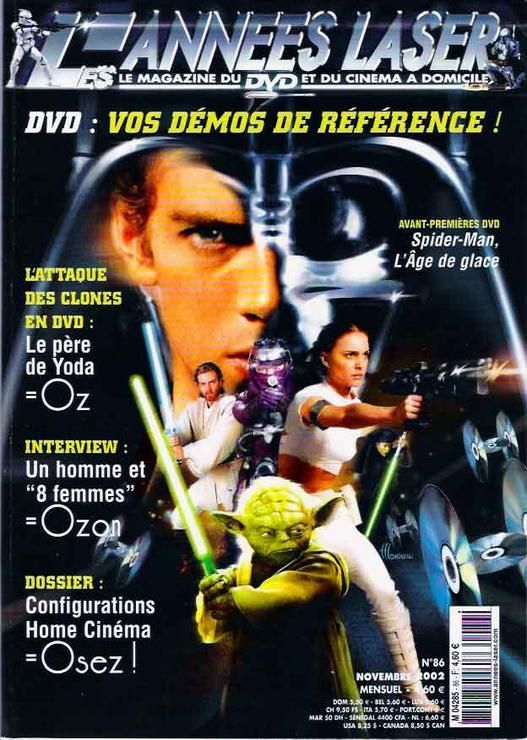 ANNEES LASER | LES magazine side cover Issue 86 November 2002