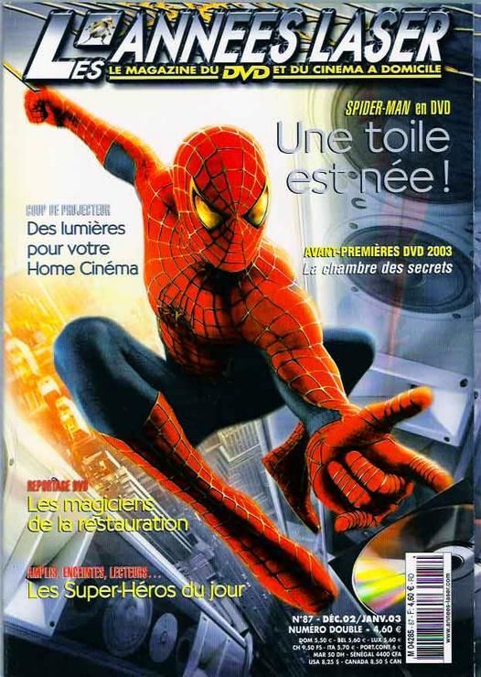 ANNEES LASER | LES magazine side cover Issue 87 December 2002