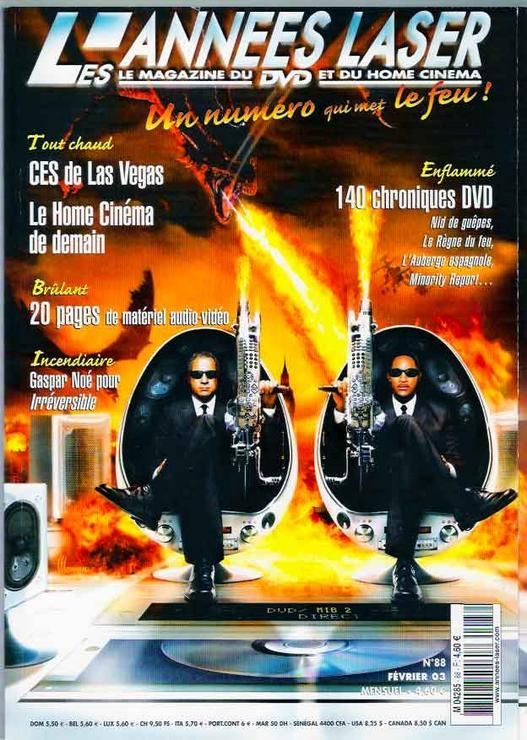 ANNEES LASER | LES magazine side cover Issue 88 February 2003