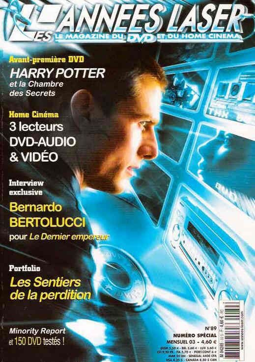 ANNEES LASER | LES magazine side cover Issue 89 March 2003