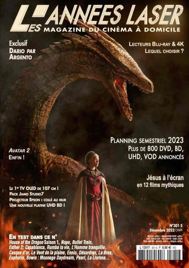ANNEES LASER | LES magazine side cover Issue 301  December 2022