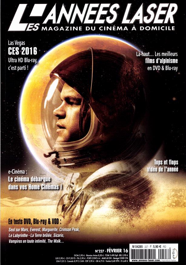 ANNEES LASER | LES magazine side cover Issue 227 February 2016