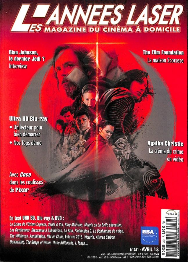 ANNEES LASER | LES magazine side cover Issue 251  April 2018