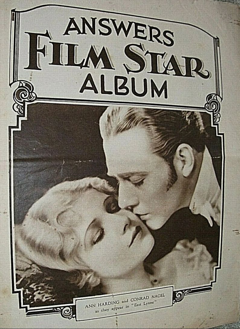 ANSWERS FILM STAR ALBUM magazine side cover   1931