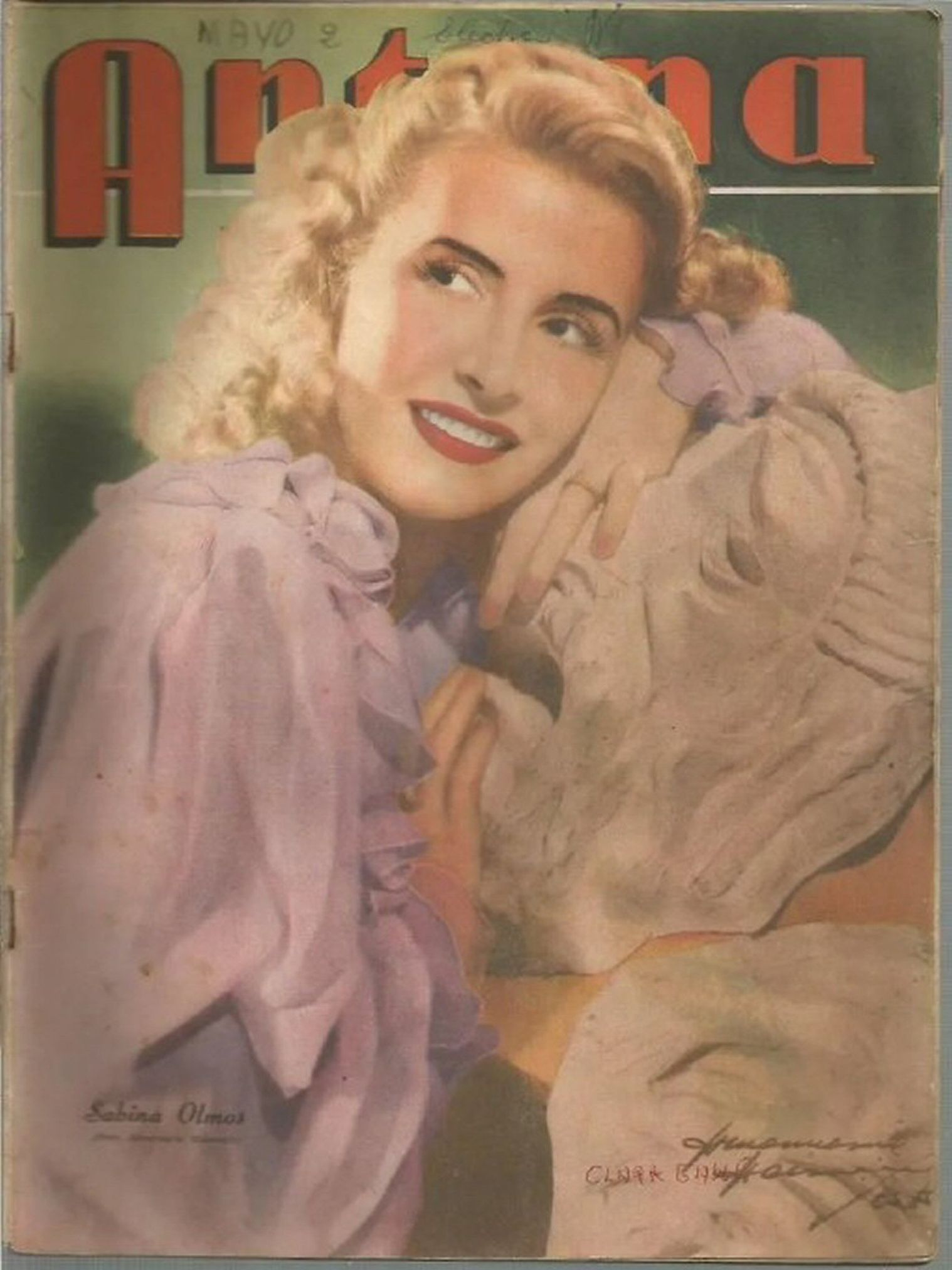 ANTENA magazine side cover Issue 847   1949