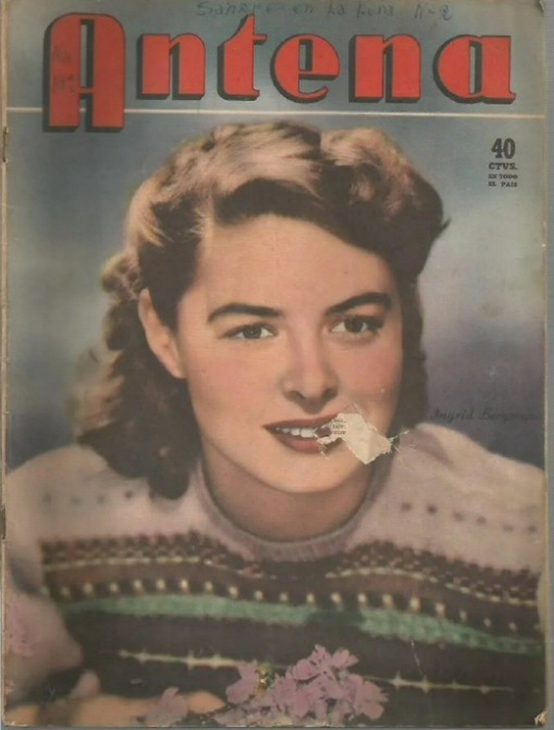 ANTENA magazine side cover Issue 973   1949