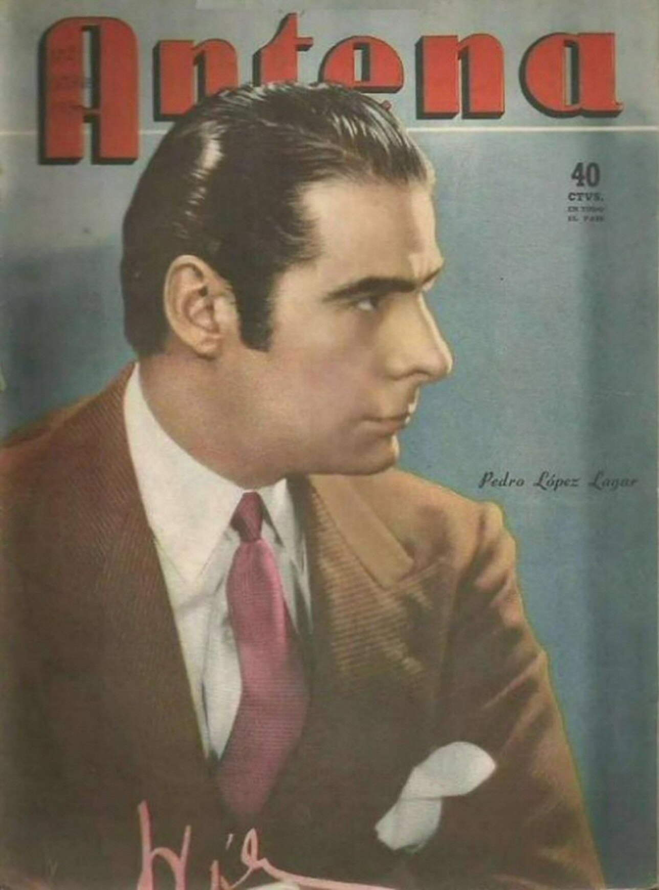 ANTENA magazine side cover   1949