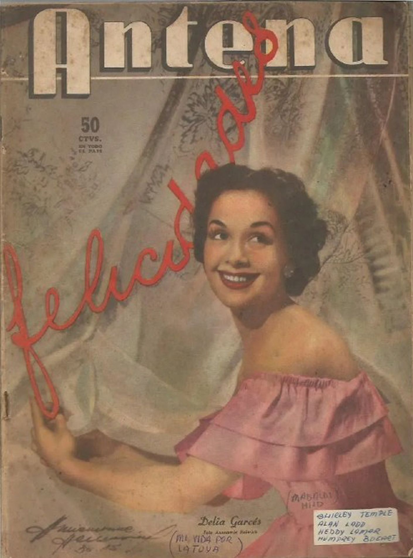 ANTENA magazine side cover Issue 1031   1950