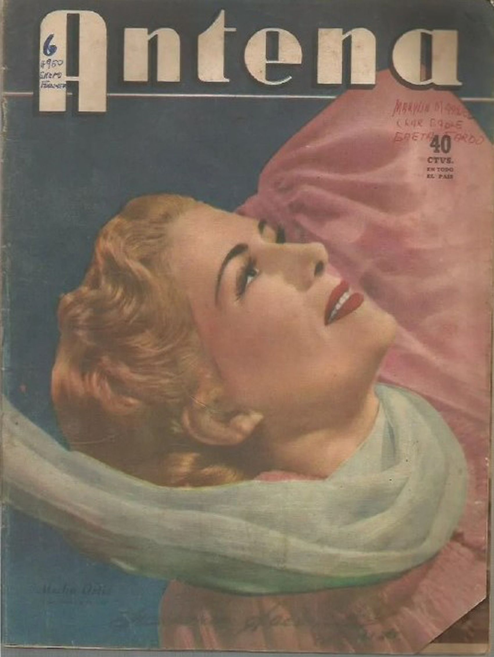 ANTENA magazine side cover Issue 985   1950