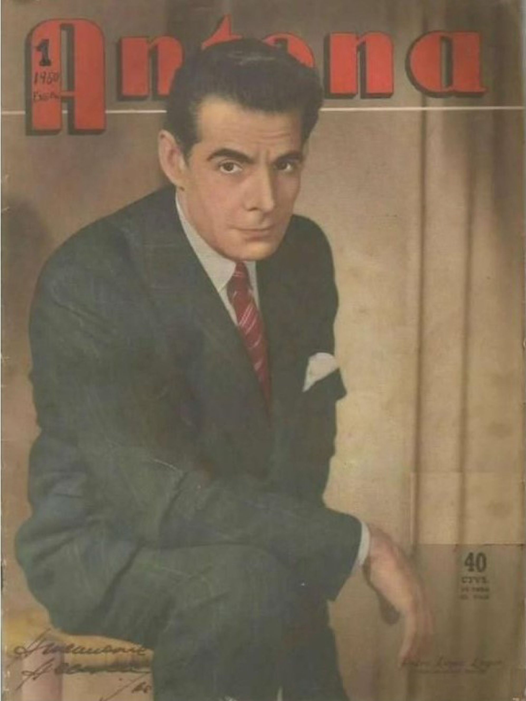 ANTENA magazine side cover   1950