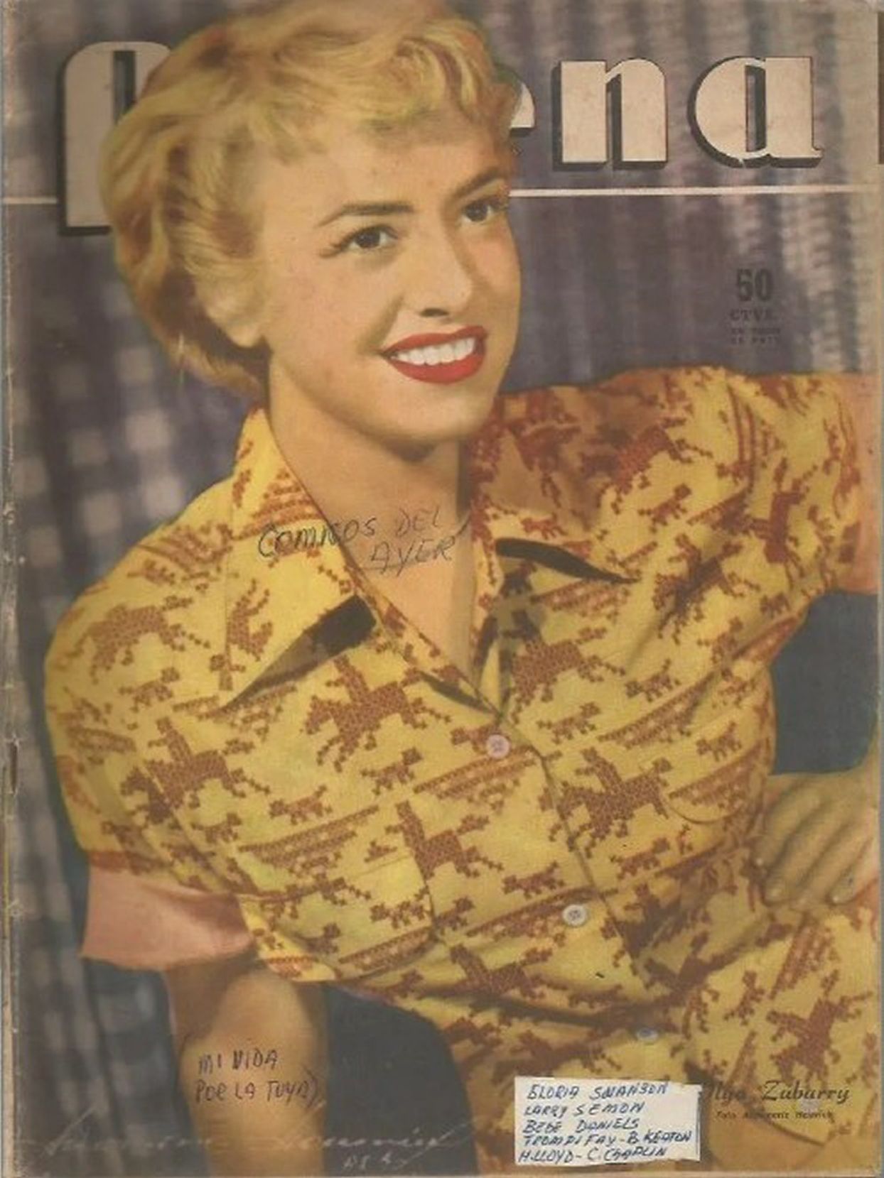 ANTENA magazine side cover Issue 1038   1951