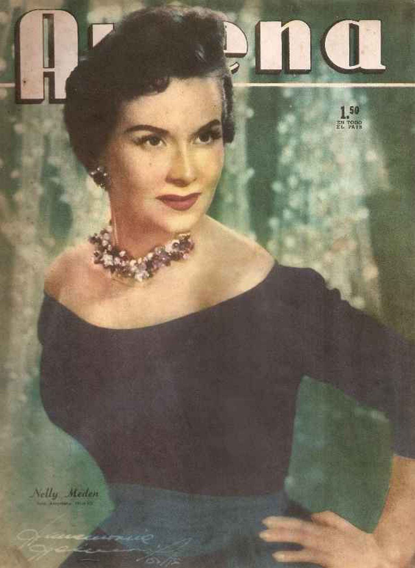 ANTENA magazine side cover Issue 1293  January 1956
