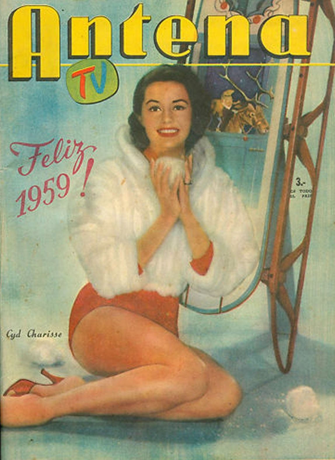 ANTENA magazine side cover Issue 1442 30 December 1958