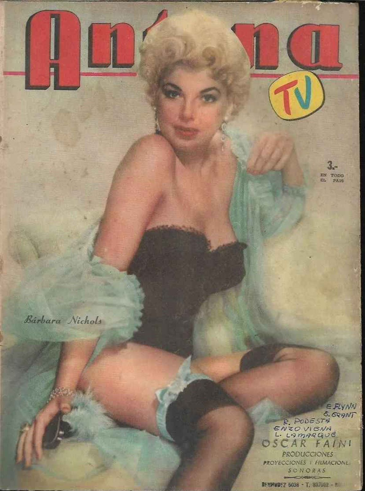 ANTENA magazine side cover Issue 1445   1959