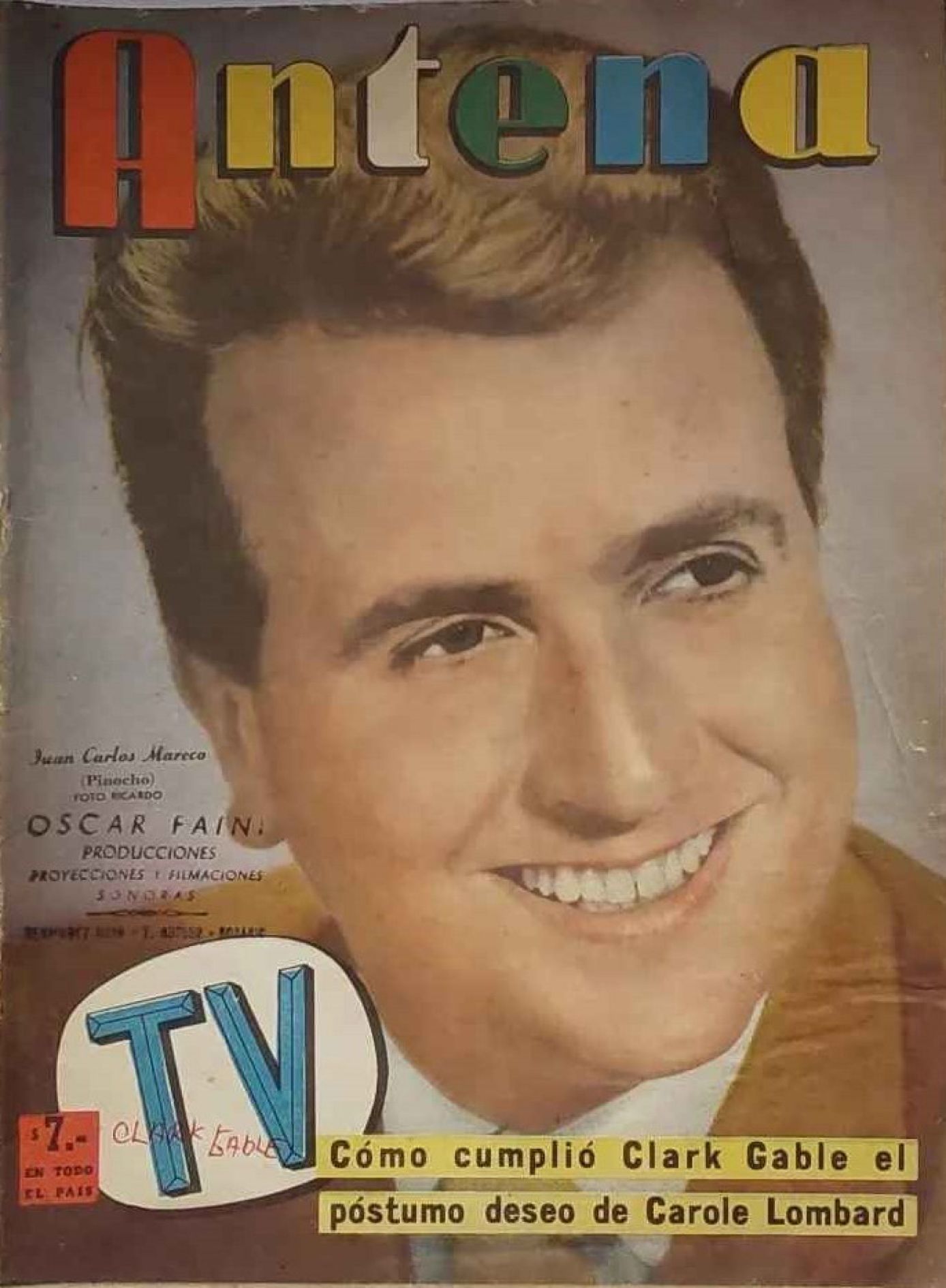 ANTENA magazine side cover Issue 1544   1960