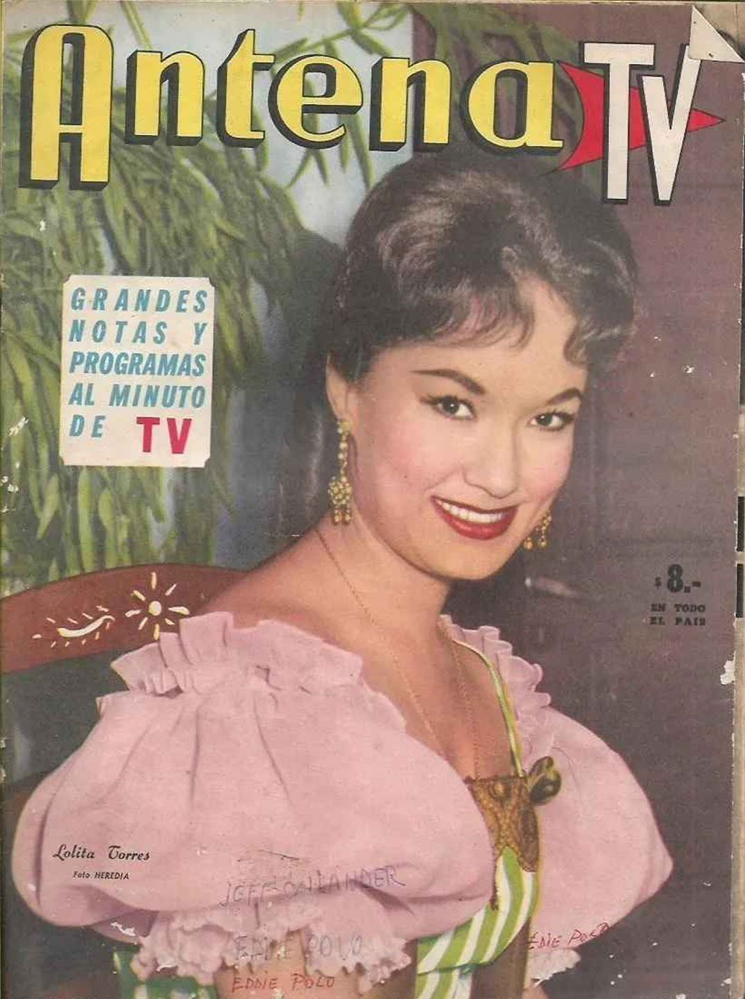 ANTENA magazine side cover Issue 1572  June 1961