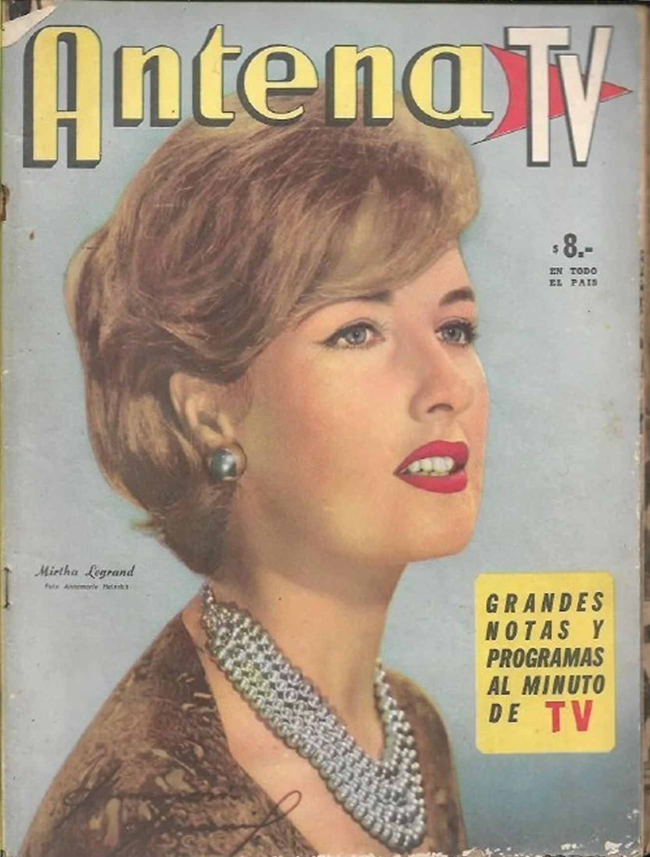 ANTENA magazine side cover Issue 1573  July 1961