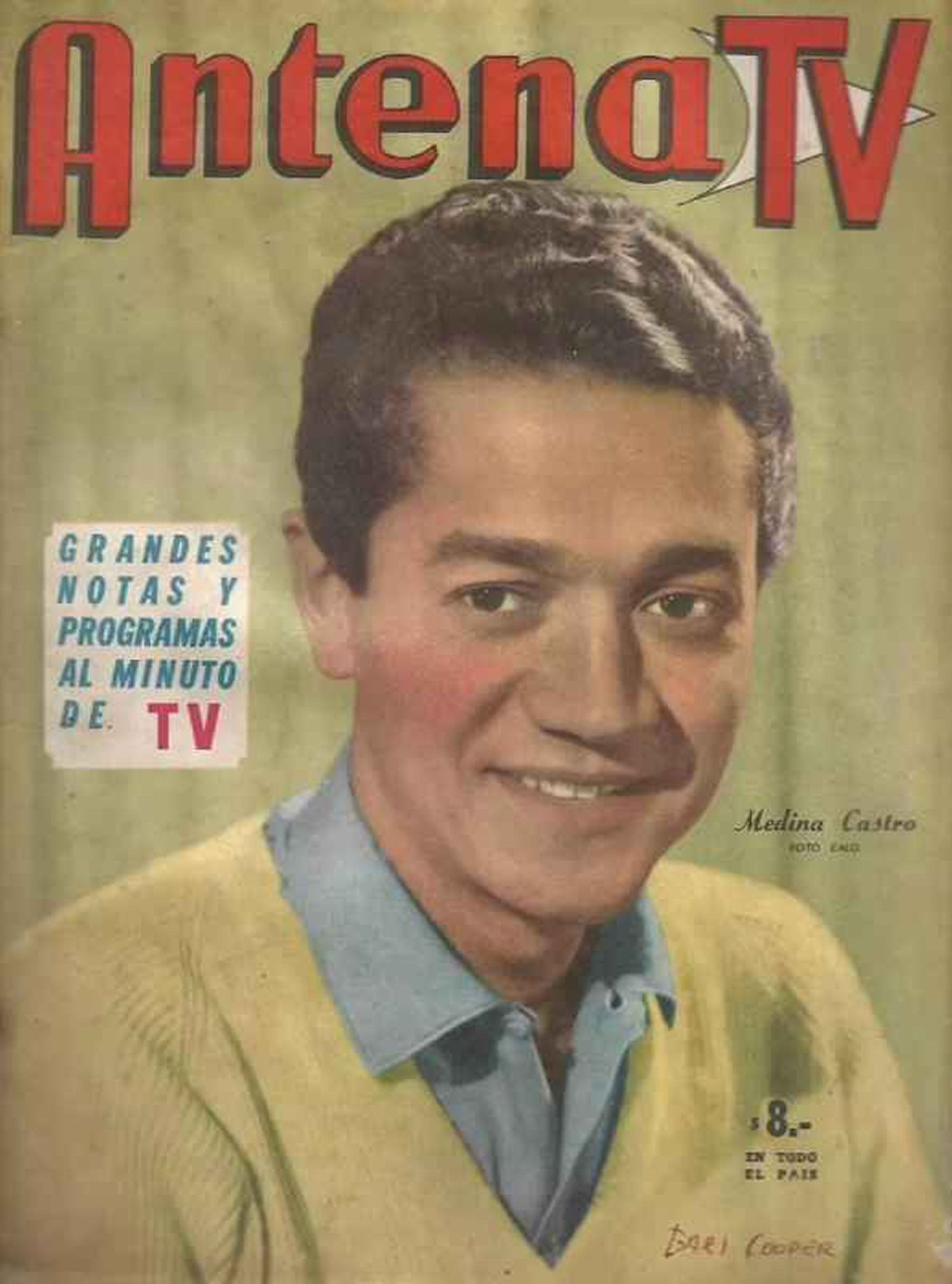 ANTENA magazine side cover Issue 1580  August 1961