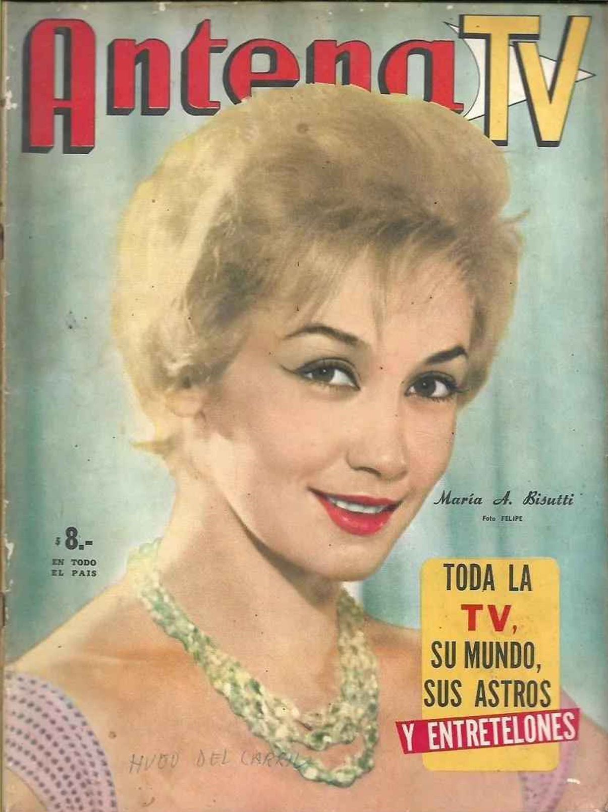 ANTENA magazine side cover Issue 1588   1961