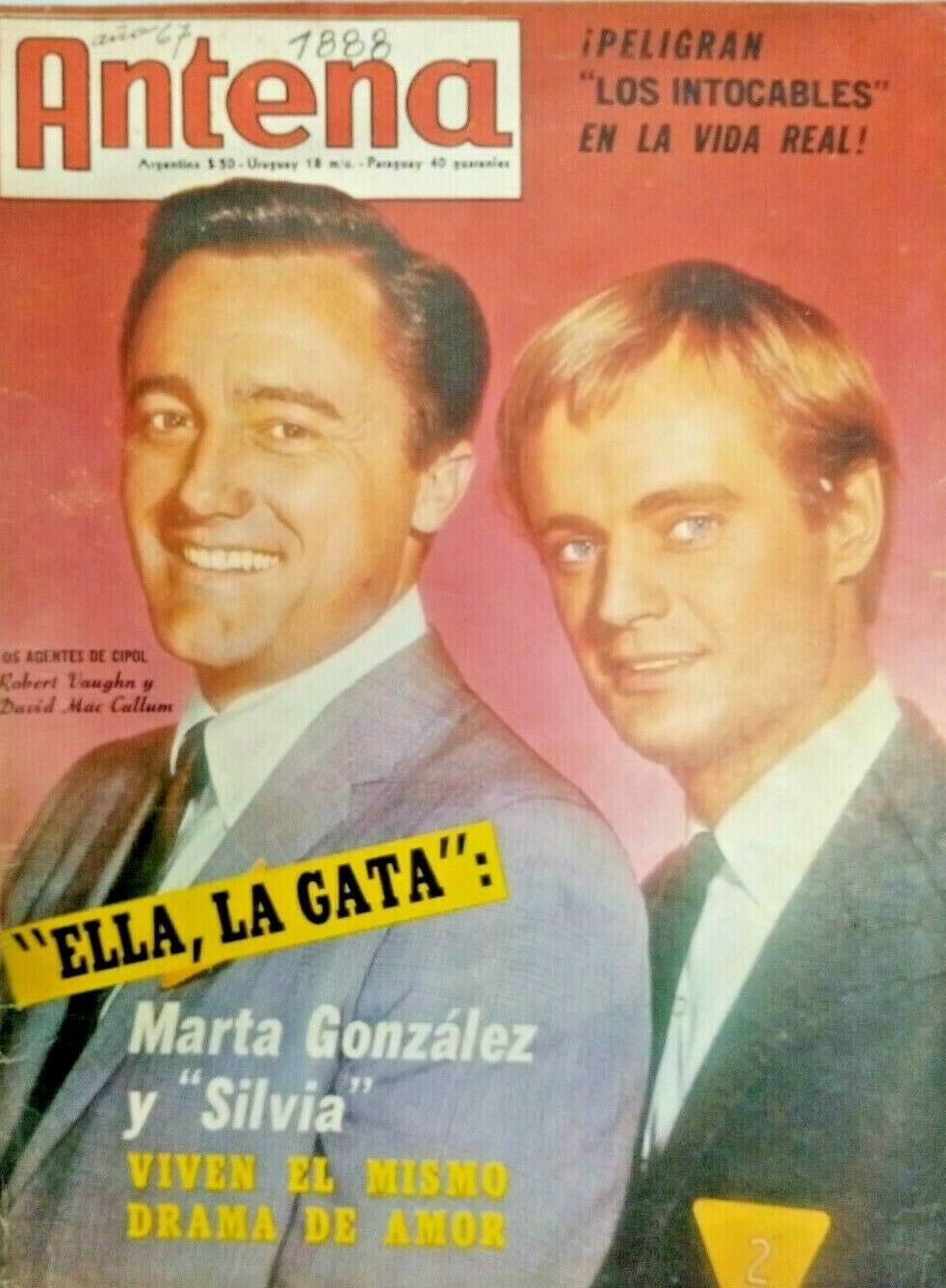 ANTENA magazine side cover Issue 1888  September 1967