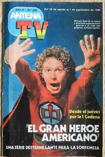 ANTENA SEMANAL magazine side cover Issue 220 26 August 1984