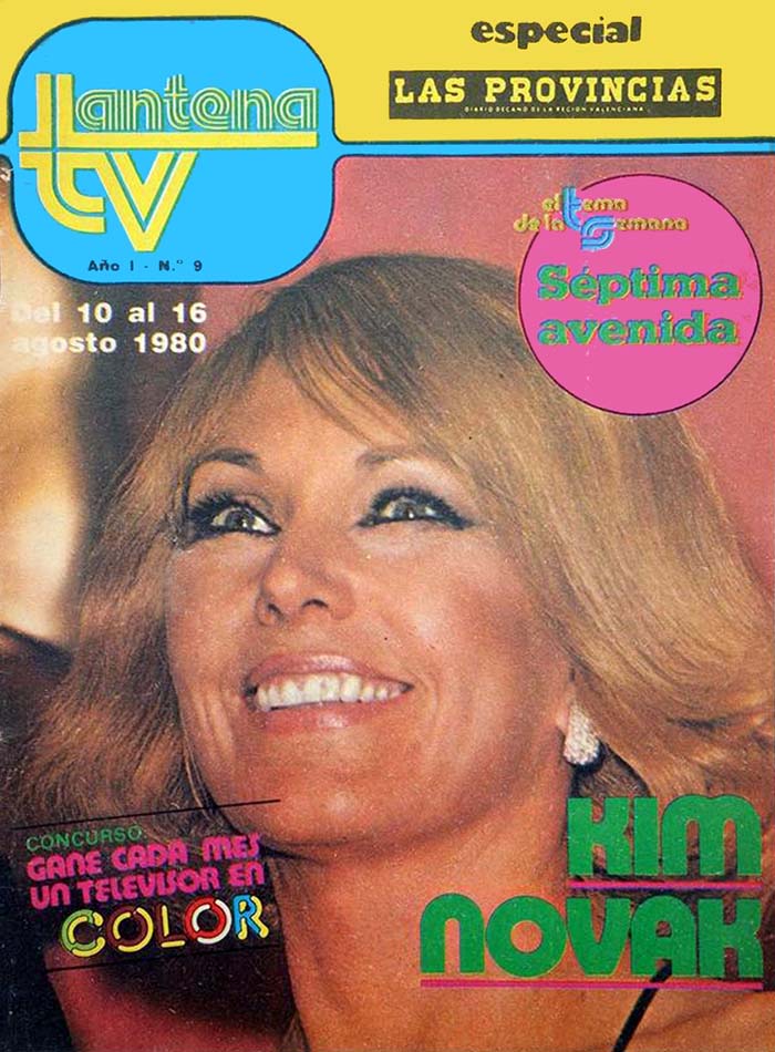 ANTENA TV magazine side cover Issue 9 10 August 1980