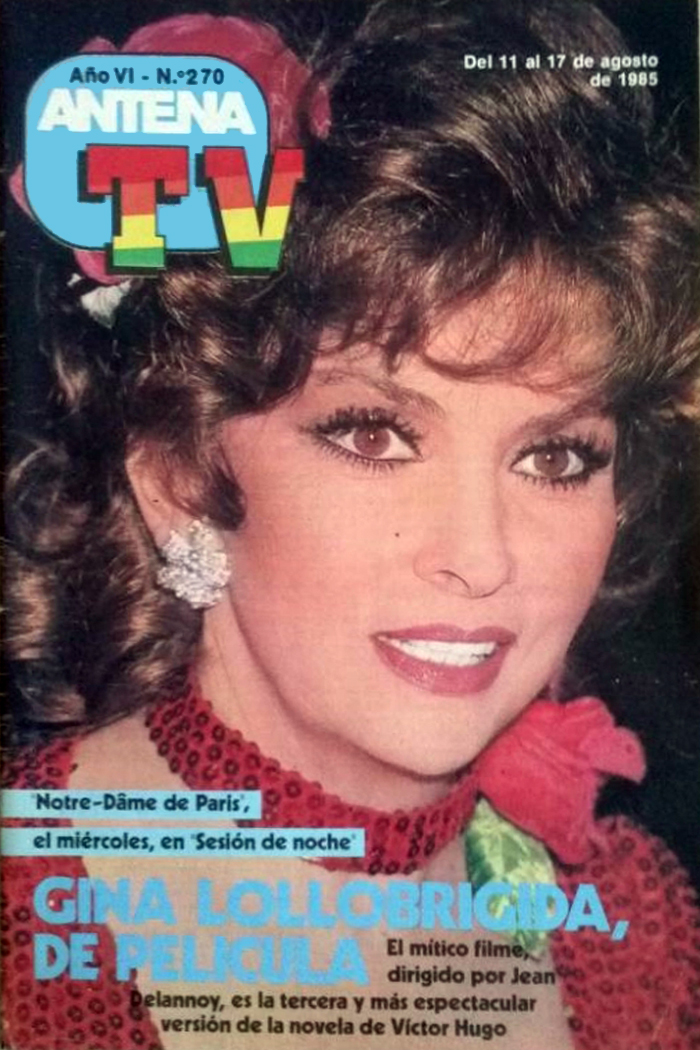 ANTENA TV magazine side cover Issue 270 11 August 1985