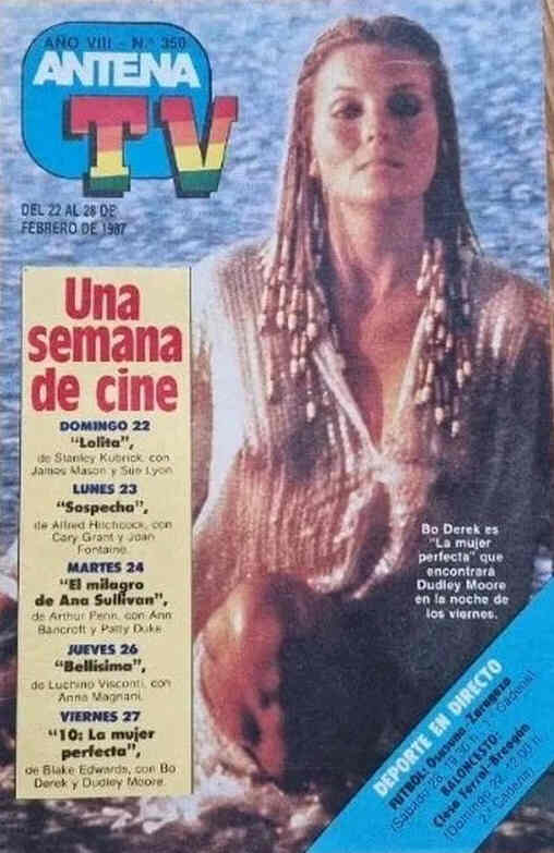 ANTENA TV magazine side cover 22 February 1987