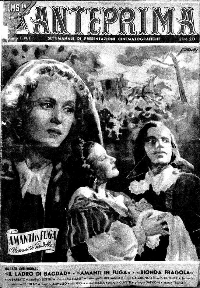 FILMS IN ANTEPRIMA magazine side cover Issue 1  1947