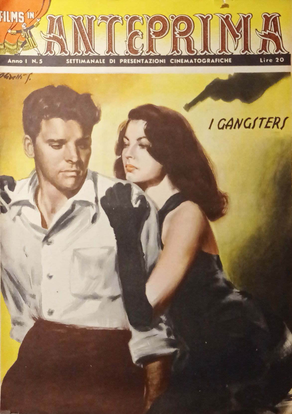 FILMS IN ANTEPRIMA magazine side cover Issue 5  1947