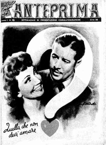FILMS IN ANTEPRIMA magazine side cover Issue 15  1947