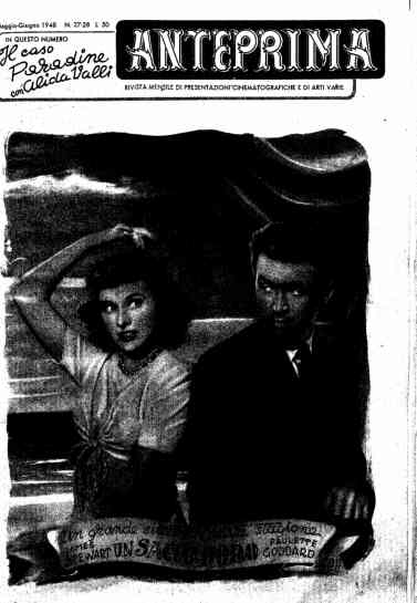 FILMS IN ANTEPRIMA magazine side cover Issue 27/28 May/June 1948