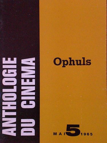 ANTHOLOGIE DU CINEMA magazine side cover Issue 5 May 1965