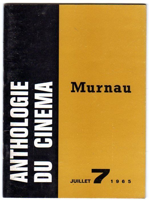 ANTHOLOGIE DU CINEMA magazine side cover Issue 7 July 1965