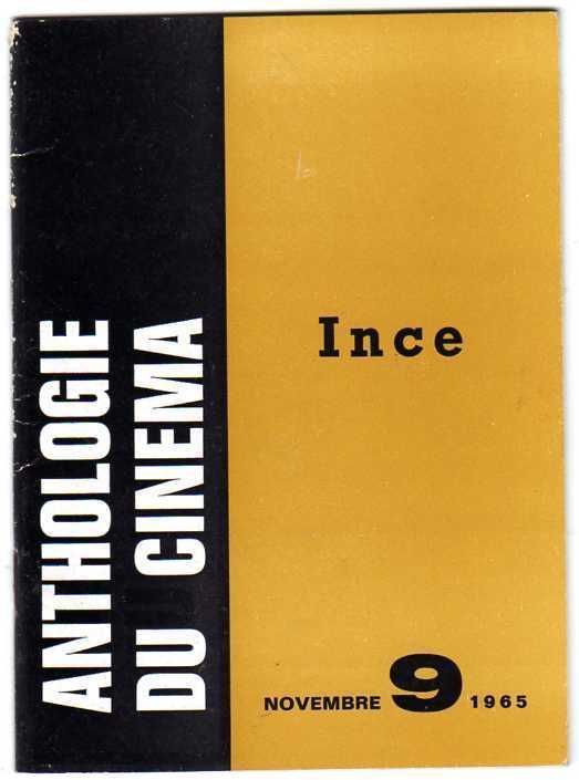 ANTHOLOGIE DU CINEMA magazine side cover Issue 9 November 1965