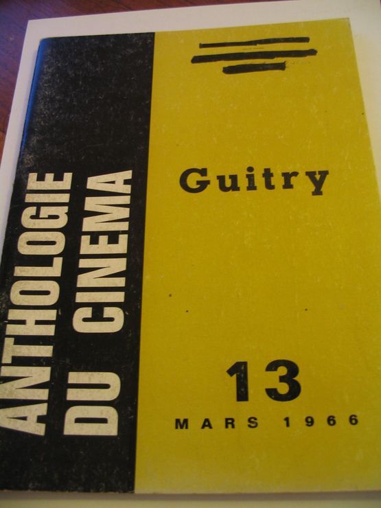 ANTHOLOGIE DU CINEMA magazine side cover Issue 13  1966
