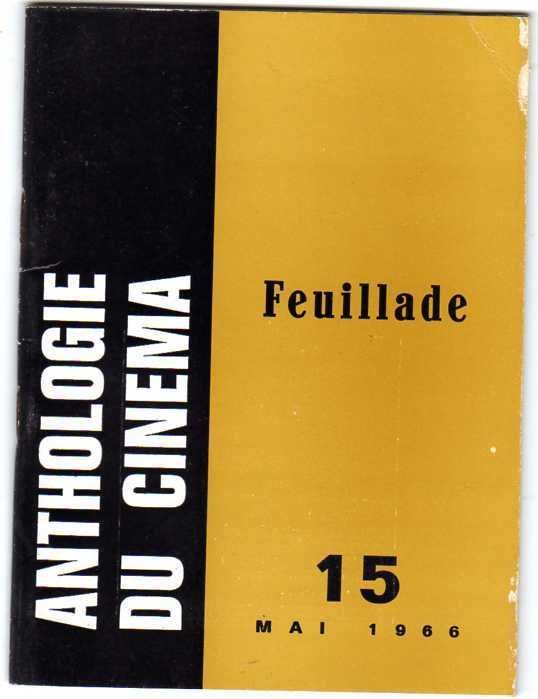 ANTHOLOGIE DU CINEMA magazine side cover Issue 15  1966