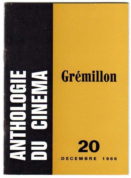 ANTHOLOGIE DU CINEMA magazine side cover Issue 20  1966
