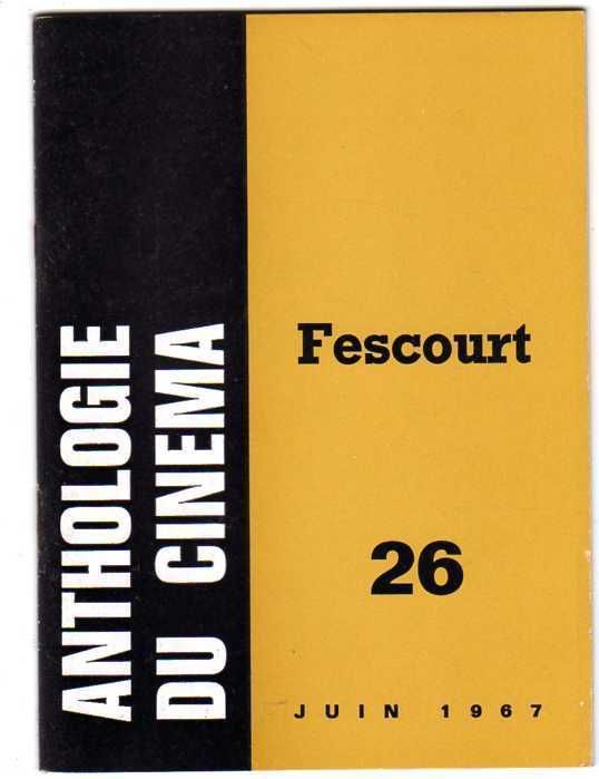 ANTHOLOGIE DU CINEMA magazine side cover Issue 26  1967